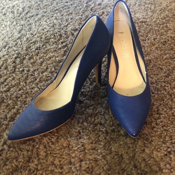 Aldo Shoes - Aldo blue heels, size 6.5
